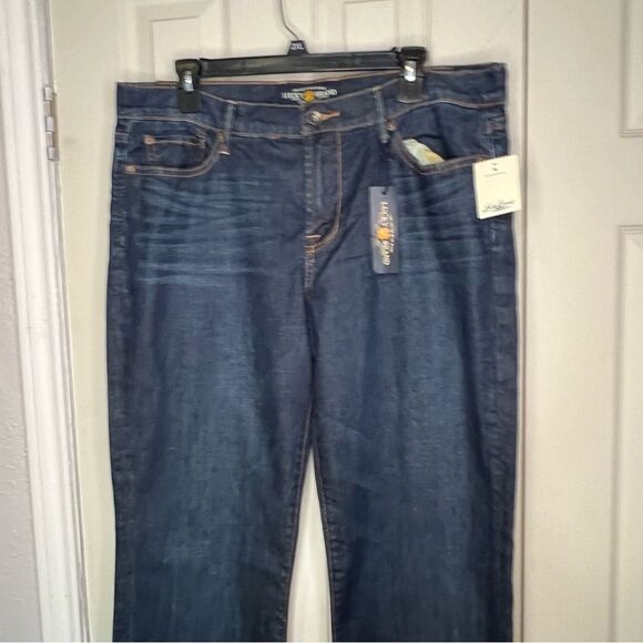 New! Lucky Brand Sweet N’ Low Bootcut High-Rise Blue Women Jeans Sz 16/33 Long - Picture 4 of 12